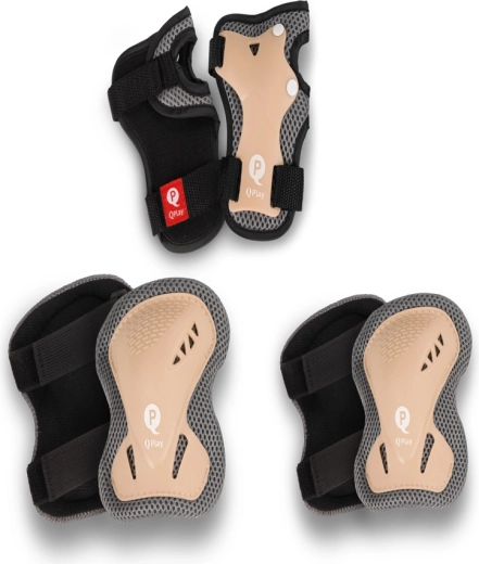 Qplay kinderbeschermers khaki maat S (3–5 jaar)