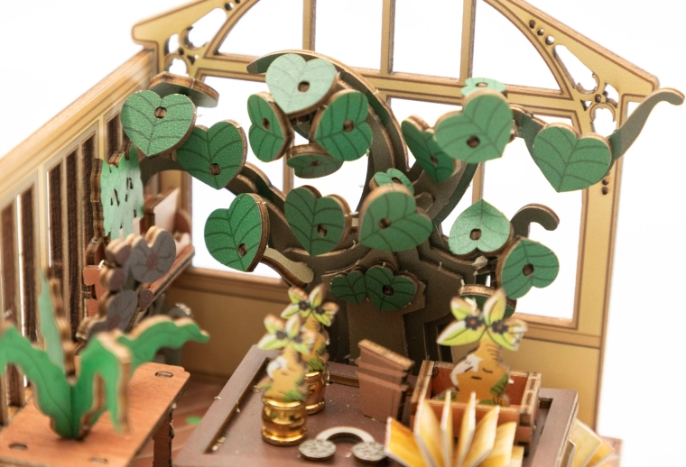 Nauwkeurig uitgesneden houten 3D puzzel