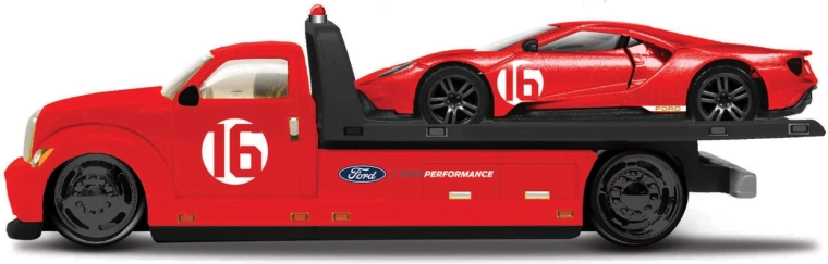 Maisto Elite Transport 2022 Ford GT Heritage Edition rood 1:64