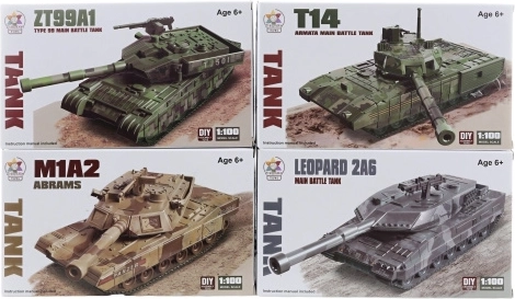 Tankbouwset – 4 soorten (plastic, klik-systeem)