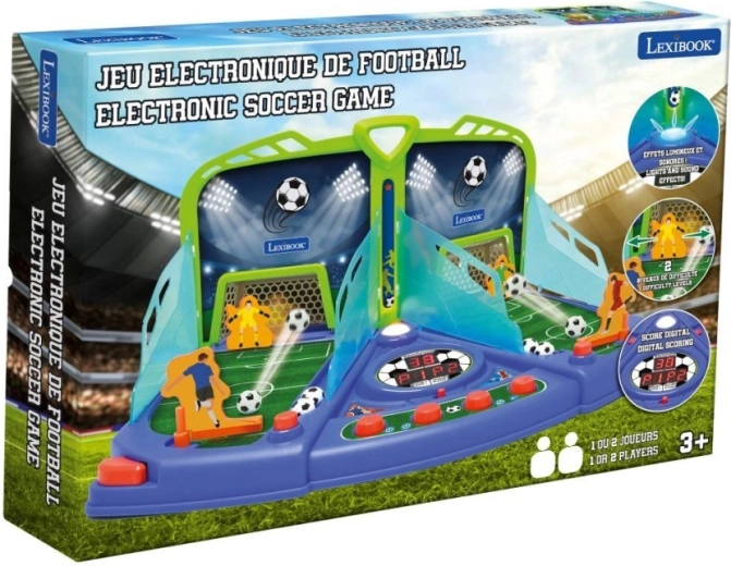 Lexibook elektronische tafelvoetbal met licht en geluid voor 2 spelers