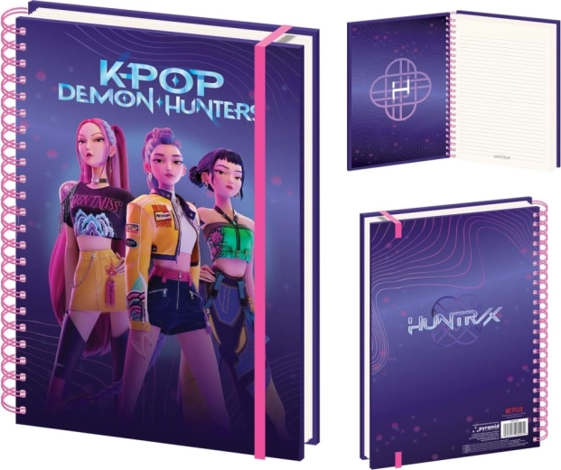K-pop Demon Hunters notitieblok A4 Huntrix