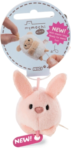 Pluchen sleutelhanger NICI MyMochi konijntje Pibu 5 cm met elastische lus