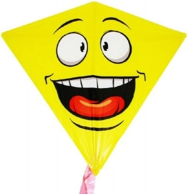 Vlieger smiley plastic 68 × 73 cm