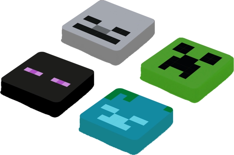 Pixie Crew Minecraft set vervangende multipixels Enderman