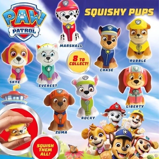 PAW Patrol squishy in capsule - 1 stuk