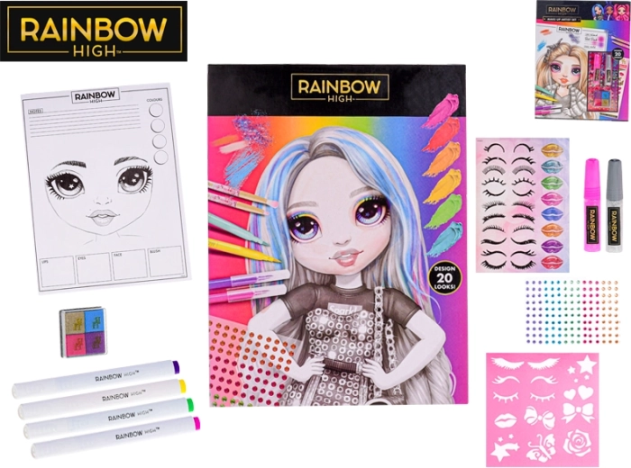 Modieuze creatieve set Rainbow High - 1 stuk