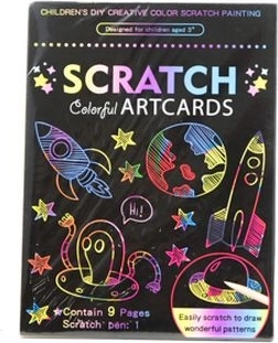 Creatieve set Zdrapywanka – krasplaatjes (scratch art)