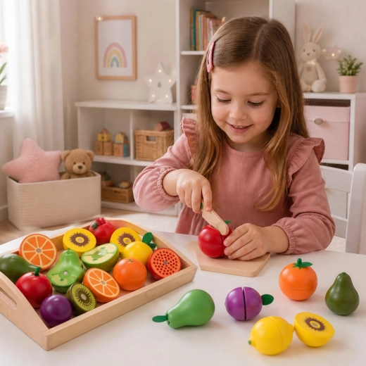 Veilig houten mes voor kleine koks