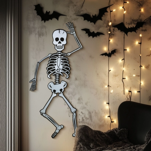 Halloween-schuimdecoratie skelet 85 × 18 cm