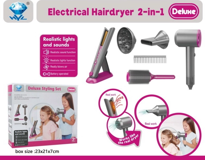 Kappersset voor kinderen met accessoires