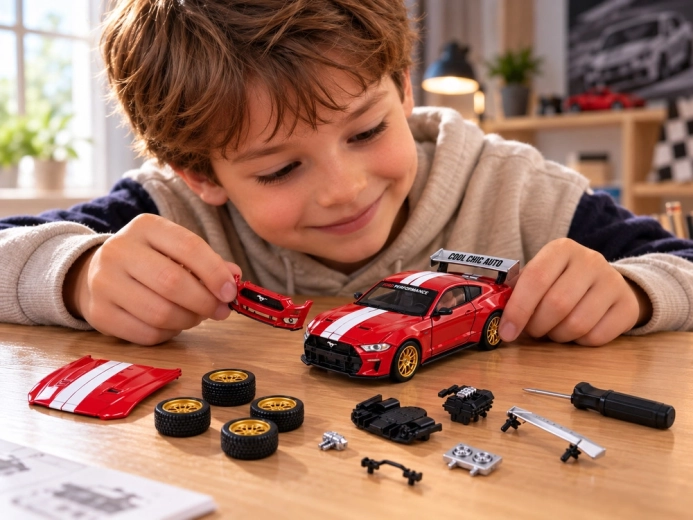 Creatief spelen met de gelicenseerde Mustang