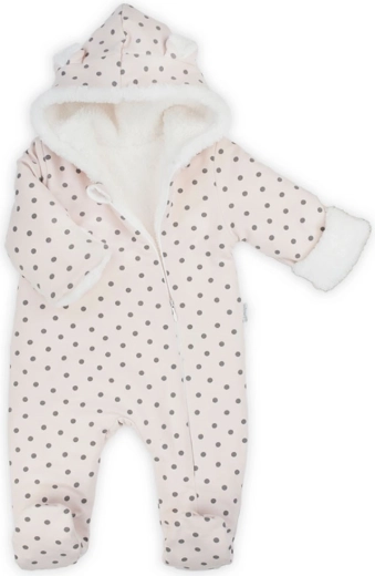 Winter babyoverall Nicol Sara met capuchon