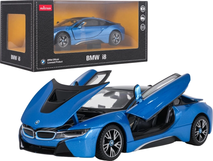 Metalen model BMW i8 RASTAR 1:24 – Blauw