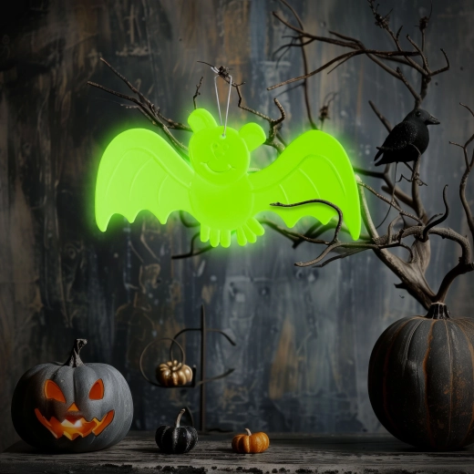 Halloween-fosforescerende vleermuisdecoratie 20 × 10 cm