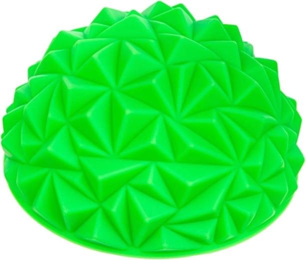 Sensorische halfbol voor massage – groen, diamantstructuur