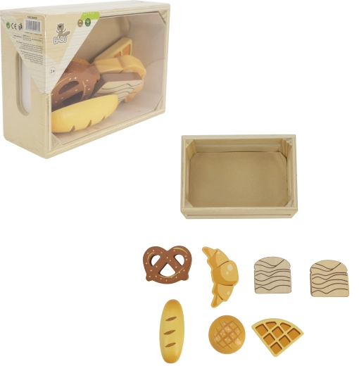Babu bakkersset in een houten kistje