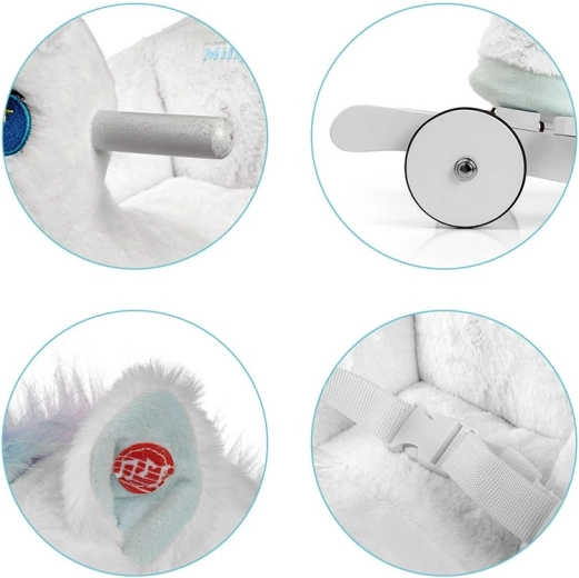 Zijdezacht pluche en interactieve oortjes