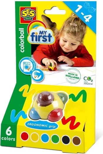 Zes kleuren in één potlood