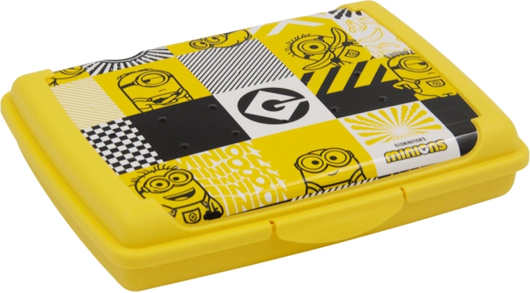 Broodtrommel Minions geel 17 × 13 × 3,5 cm