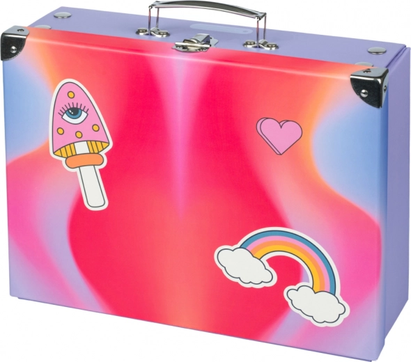 Opvouwbare schoolkoffer Duha rood