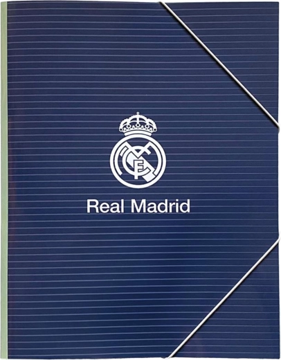 Schriftmappen Real Madrid A4 met elastiek donkerblauw