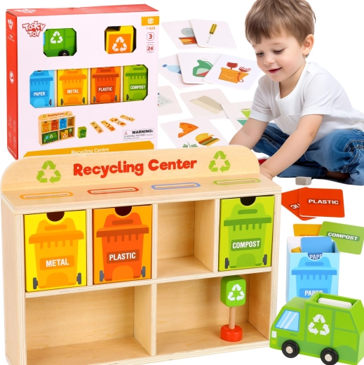 Houten recyclingcentrum Tooky Toy