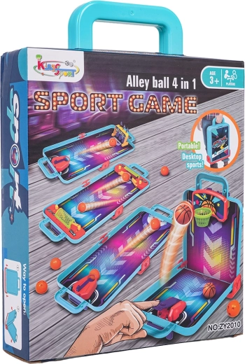 Vier spellen in één koffer