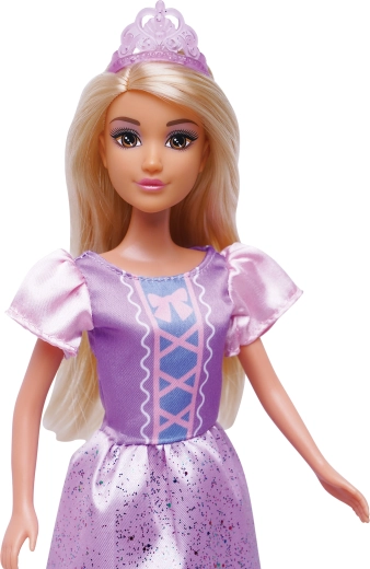 Lang blond haar om te stylen