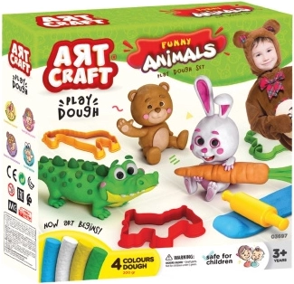 Art Craft boetseerset leuke dieren 200 g