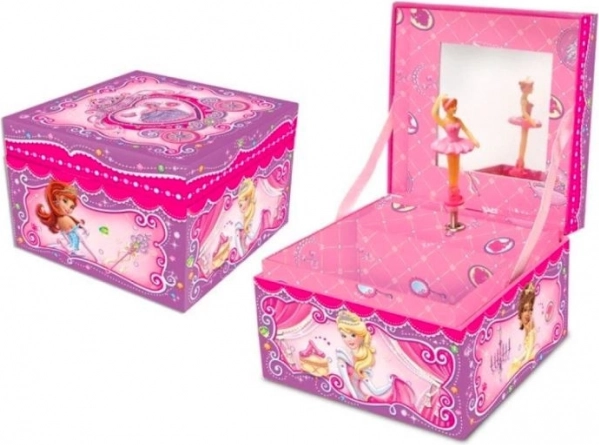 Muziekdoosje met lade - Prinsessen