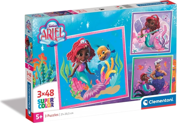 Clementoni puzzel Ariel 3×48 stukjes