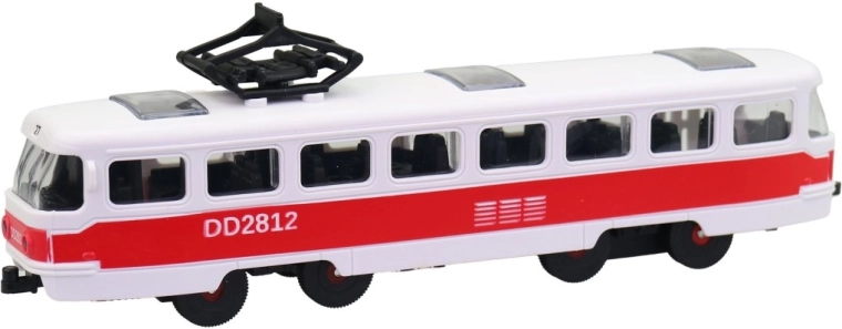 Realistische details zoals in een echte tram