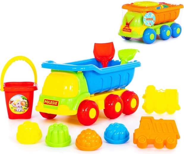Set vrachtwagen voor zand met accessoires