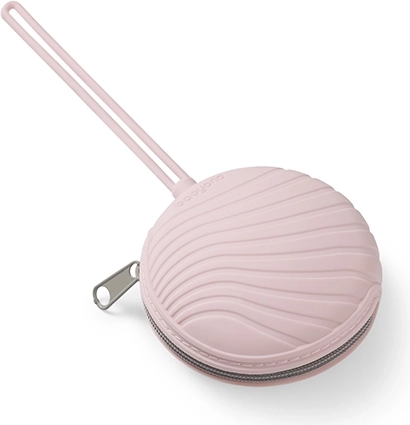 Babyono siliconen hoesje voor fopspeen met rits – roze