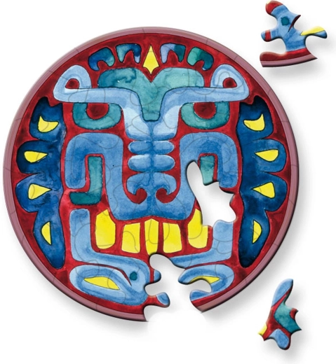 Ronde puzzel CURIOSI Picoli – masker, 33 stukjes