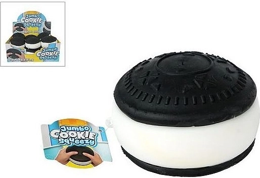 Antistress knijpbal chocoladekoekje 11,5 cm