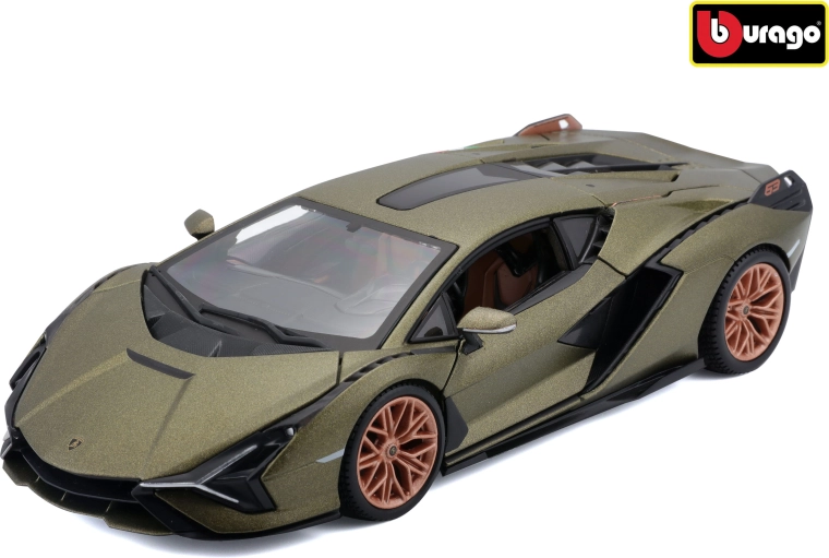 Bburago Lamborghini Sián FKP 37 op schaal 1:24, matgroen