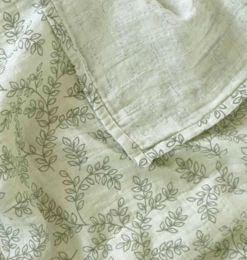Mousseline XL handdoek blossom – Sage