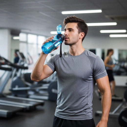 Sportieve kunststof fles 600 ml - 1 stuk