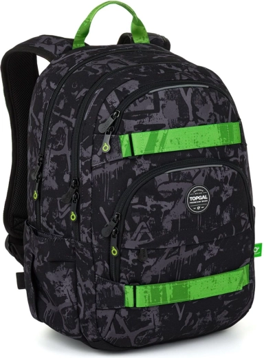 Studentenrugzak Topgal Viki graffiti green