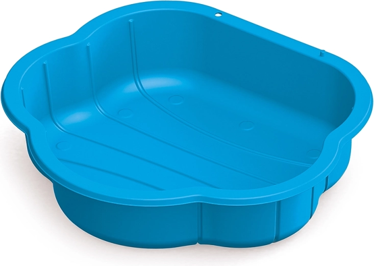 Plastic schelpzandbak blauw