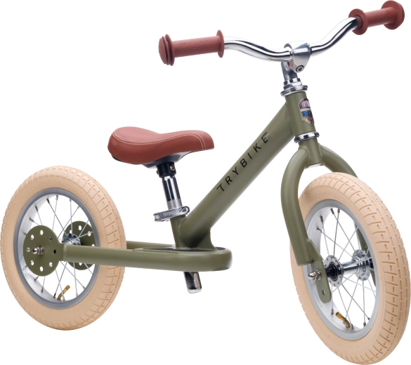 2-in-1: driewieler voor beginners, loopfiets voor gevorderden