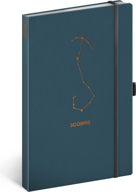 Notitieboek Dierenriem Schorpioen, gelijnd 13 × 21 cm
