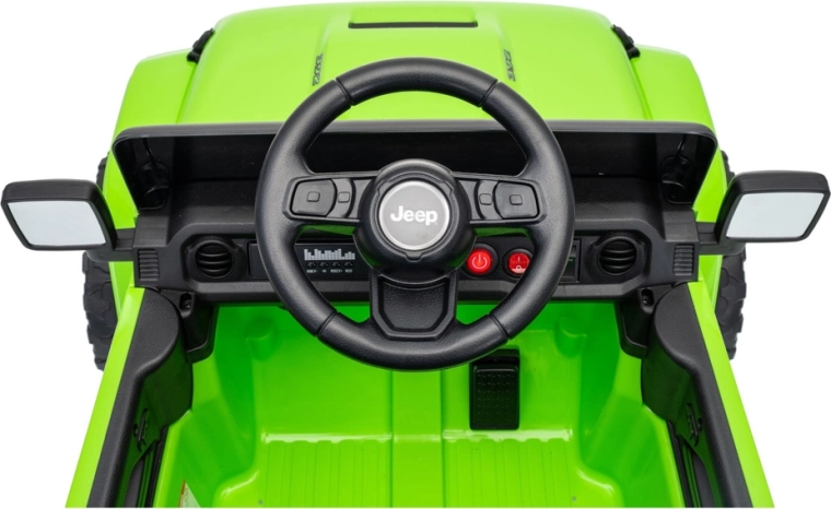 Gedetailleerde cockpit met Jeep-stuur