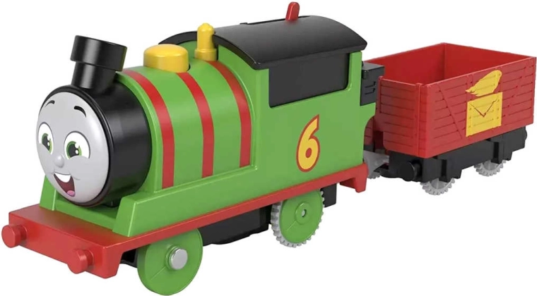Locomotief met aangekoppelde wagon