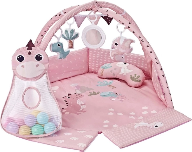 Ondersteunde tummy time met mini kussentje