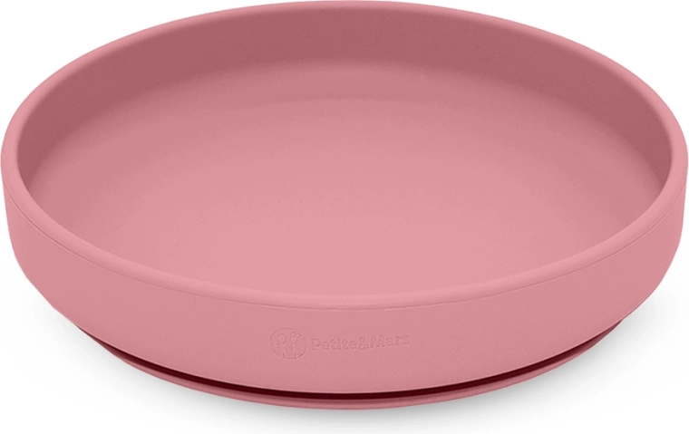 Siliconen bord met zuignap Take&Match dusty rose – Petite&Mars