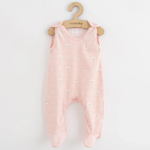 Babyrompertje New Baby Classic II met beertje, wit – Maat 68