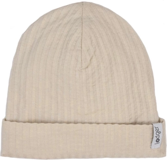 Lodger beanie muts seersucker birch 0–6 maanden